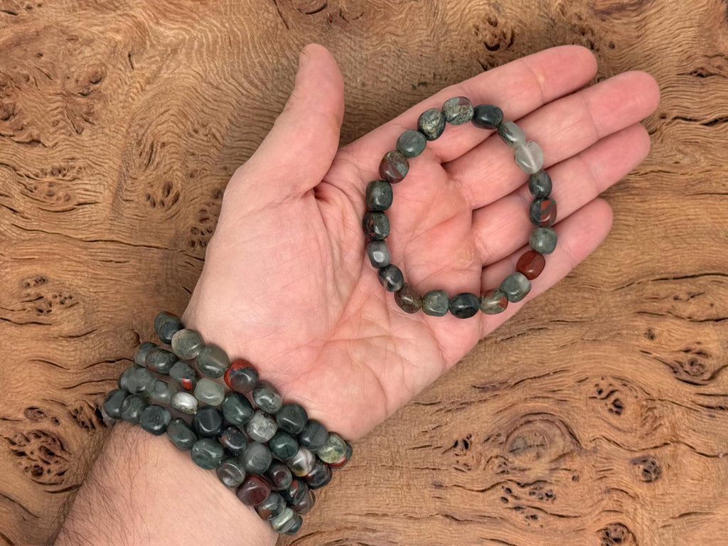 African Bloodstone Bracelet (Chips)