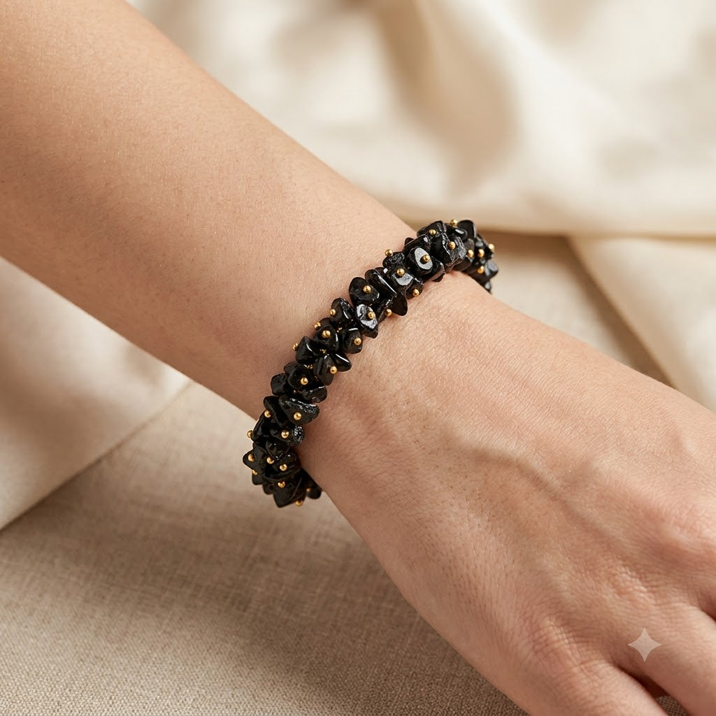 Black Tourmaline Bracelet (Chips)