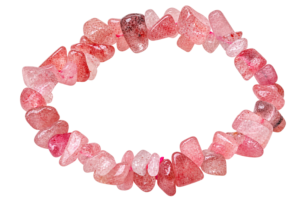 Strawberry Quartz Bracelet (Chips)