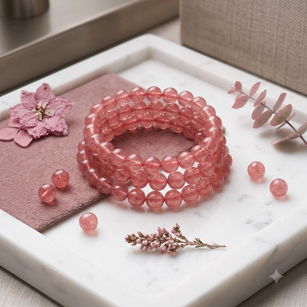 Strawberry Quartz Bracelet