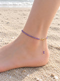 Amethyst Anklet